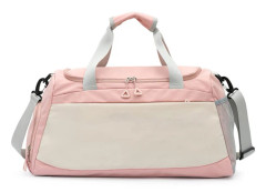 Torr våtseparation Bagageväska med handtag Multifunktionell förvaringsväska för kvinnor män unisex Pink