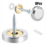 8 st dekorativa spegelskruvlock 25MM - Perfekt 25mm