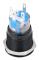 12V Svart Zinklegering LED Bilmotor Start Stopp Tryckknapp