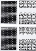 4 st Plast Präglingsmappar DIY Korttillverkning Scrapbooking Präglad Mall Pappershantverktyg