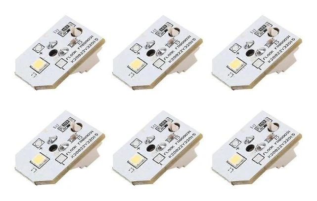 6 st WR55X11132 LED-kylskåpslampa WR55X25754 WR55X26486 WR55X30602 EAP1217291