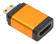 Mini HD Multimedia Interface Hane till Hona Adapter 4Kx2K för Kamera Videokamera DSLR Tablet Grafikkort Orange