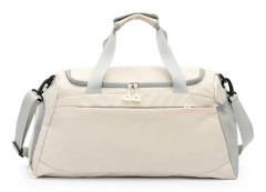 Torr våtseparation Bagageväska med handtag Multifunktionell förvaringsväska för kvinnor män unisex Rice White