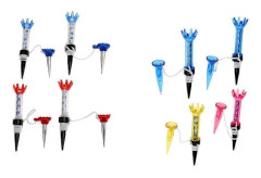 8 stycken/set 80 mm magnetiska golf-tees i plast med ankare, slumpmässig färg (FMY)