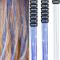 8 st hårglitterclips, 19.8 tum Blue