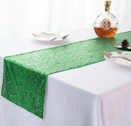Bordslöpare "Guld Paljett Bordsduk Bordsband" green 35x275cm