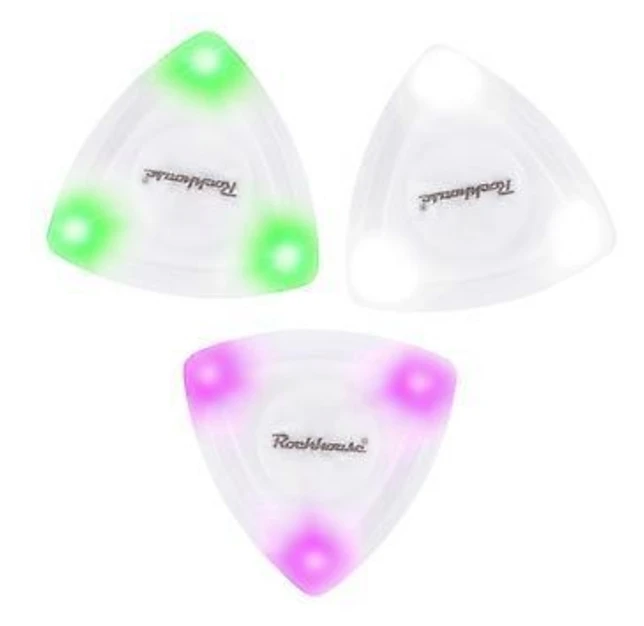 3 st LED Lysande Gitarrplektrum Gitarrtillbehör Akustisk Folkgitarr Plektrum