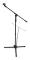 vidaXL Adjustable Microphone Stand Black
