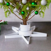 vidaXL Julgransfot vit 47x47x13,5 cm Vit