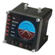 Flyginstrumentpanel - Trådad - Saitek av Logitech G - Pro Flight instrumentpanel - Kompatibel med PC - Svart