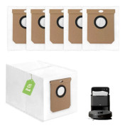 5-pack dammsugarpåsar kompatibelt med Eufy L50 SES/L60 SES robotdammsugare, 2,5L kapacitet