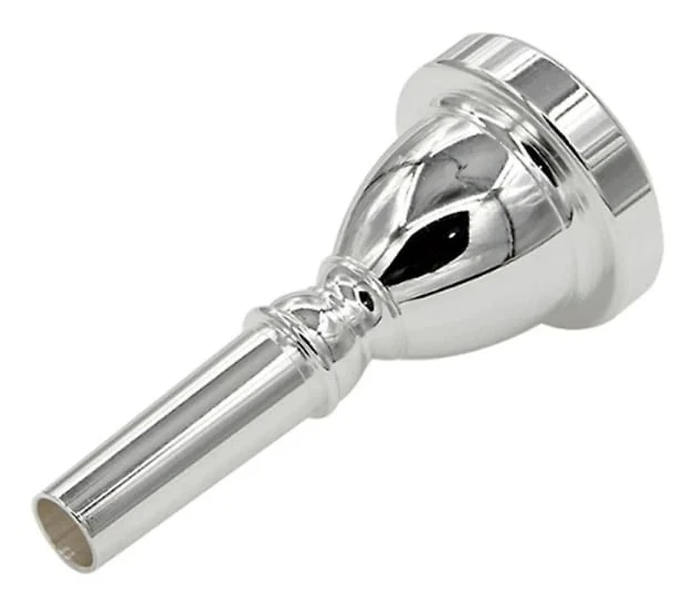 Tuba munstycke, silverpläterat basmunstycke