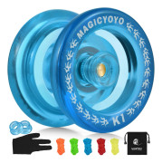 Svarar inte Yoyo for Kids Yo-Yo Ball med 5 utbytessträngar för handskeförvaringsväska blå