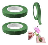 3 rullar - Blomtejp, självhäftande tejp, dekorativ tråd, 30 meter (grön)