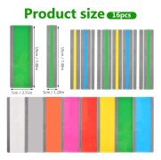 16-pack Läslinjal med läslinjer - Lässtöd - 7cm och 3.2cm