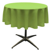 Rund bordsduk, Polyester, Äppelgrön Engångs Enfärgad