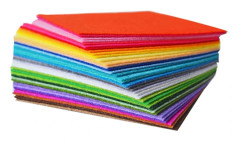 Filt - Tyg - 20x30cm, 1mm tjock handgjord filt - 40 ark per förpackning