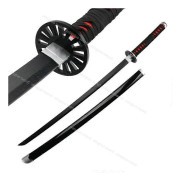 104 cm Demon Slayer Svärd 1:1 Nichirin Svärd Bambublad Kimetsu no Yaiba Zenitsu Tanjirou Katana Vapen Anime Cosplay Rekvisita