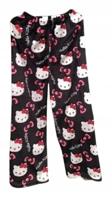 Tecknade Pyjamas Tjocka Dam Höst och Vinter Plus Sammet Varma Hemma Avslappnade Byxor L L