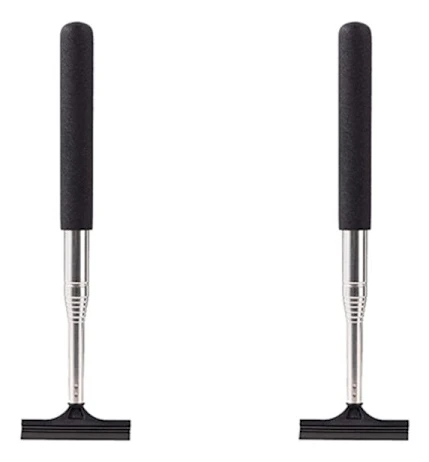 2X Retractable Car Rearview Mirror Wiper Adjustable Brush with Layered Head