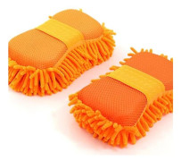 2pcs Coral Sponge Car Washer Sponge Cleaning Car Care Detailing Brushes Washing Sponge Auto Gloves Styling Cleaning Supplies Orange