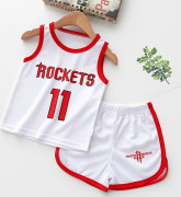 Kids Summer #11 ROCKETS Casual Sports Basket Set 130cm