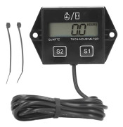 Motorcykel Varvräknare Timer LCD-Display 2/4-takts bensinmotor Timräknare Universal för Pickup Trucks