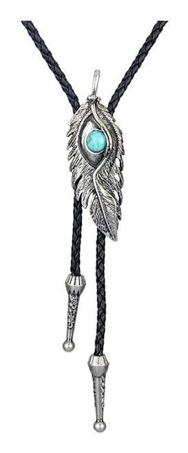 Native American Bolo Tie Rodeo Cowboy Läder Tie Western Neckla