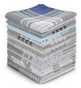 30-pack Herrnäsdukar Rutigt Mönster Näsdukar Mjuka Rutiga Hanky Ficknäsdukar, Gåva Till Far Män, 40 x 40 cm, 15 Färger