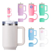 5-pack universella sugrörsskydd (blandade färger), söta sugrörsskydd,