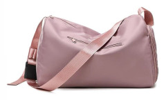 2023 Sports Duffle Bag Leisure Wet And Dry Separation Sports Messenger Bag, Waterproof Oxford Cloth Weekender Handbag Pink