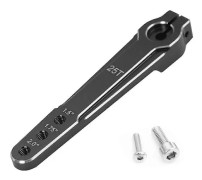 Förlängd styrservo i aluminium för RC-bil SCX10 RC Leksaksdelar Svart (FMY)