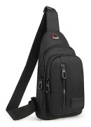 Sling Compact Crossbody Ryggsäck Och Dagväska black