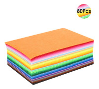 10x15cm 80 st filt tygtyg DIY hantverk dekorativt material för hemsömnad skolprojekt