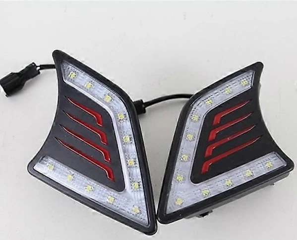 [LCS]2st för Toyota Hilux Vigo 2012 2013 2014 2015 LED DRL Varselljus Dagsljus Vattentät Signallampa bil-styling China Black shell