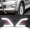 [LCS]2st för Toyota Hilux Vigo 2012 2013 2014 2015 LED DRL Varselljus Dagsljus Vattentät Signallampa bil-styling China Black shell