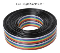 5m Regnbågskabel 20Pin för DuPont-tråd med 1.27mm Linjeavstånd Anslutningskablar