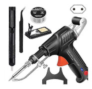 3-i-1 Svets-, Skär- & Rostborttagningskit - Snabb Uppvärmning, Ergonomisk, Idealisk för Nybörjare & DIY-Perfekt Black EU plug