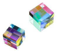 Prisma Sexsidig Stark Ljuskombination Kub Prisma Färgat Glas Stråldelningsprisma Optiskt Experimentinstrument