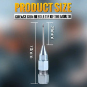 Smörjnippelsadapter med nål, lång manuell smörjpistol, slang, hård tub, smörmaskin, tillbehör, pistolmunstycke
