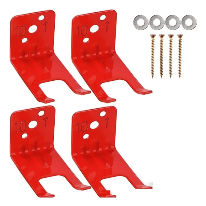 4 set Brandsläckarkrok Metallfäste Upphängningstyp 4Sets