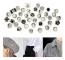40 Stiliga Söta Emallerade Lapel-Nålset, Mini-Brosch Nål-Märken Täckknappar För Kvinnors Skjortor, Klänningar, Cardigan Krage Säkerhetsnålar, Manschettknappar, Kläder