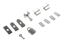 7st Lås Knapplås Metallbeslag För DIY Handväska Axelväska Plånbok (FMY) Black