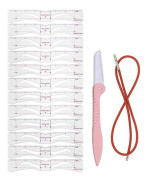 12 stilar fixbara ögonbrynsmallar, ettstegs ögonbrynsstämpel, professionellt ögonbrynskit M9 Eyebrow stencil + string + tools