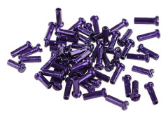 60 st Mountain Bike Färgglada Cykel Ekrar, Hjul Ekrar Nippel Dekoration Purple