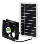 5V 2.5W Solardriven Ventilationsfläkt Kompatibel med Vind, Växthus, Husbil, Båt