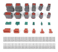 DT-seriens kontaktkit, 2 3 4 6 8 12-polig kontakt med storlek 16 stämplade kontakter, fordonselektrisk