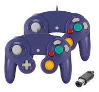 Gamecube Gamepad, 2-pack klassisk handkontroll med vibrationsfunktion