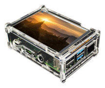 [LCS]Kompatibel med Raspberry Pi 4B 3,5-tums LCD-skärm 480x320 med akrylfodral Kompatibel med kylfläkt Kompatibel med Ra