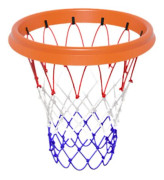 Bärbart basketnät, ersättningsnät för basketkorg, avtagbart basketnät för utomhusbruk, lättinstallerat kast-och-fäst-system för ramlösa korgar